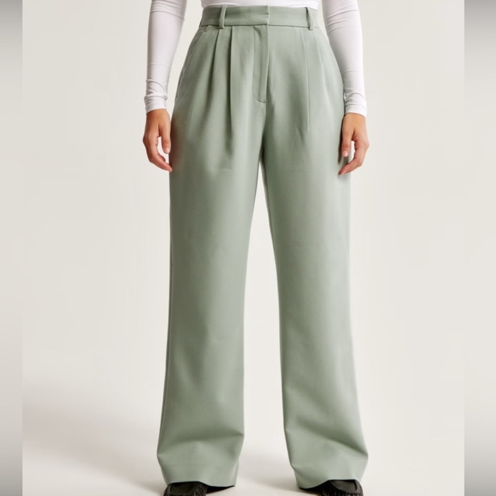 Abercrombie & fitch sloane tailored wide leg trousers